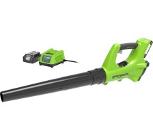 Воздуходувка Greenworks 2404807UA пит.:от аккум. зеленый