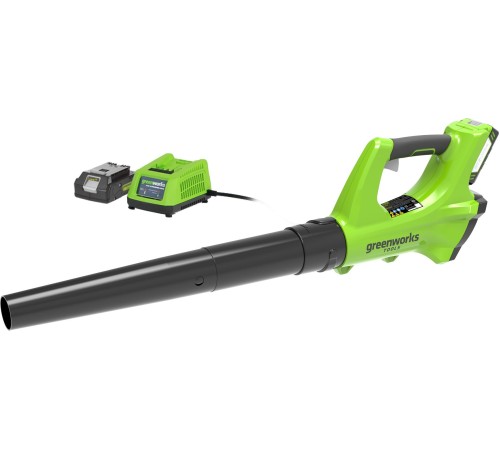 Воздуходувка Greenworks 2404807UA пит.:от аккум. зеленый Воздуходувка Greenworks 2404807UA пит.:от аккум. зеленый
