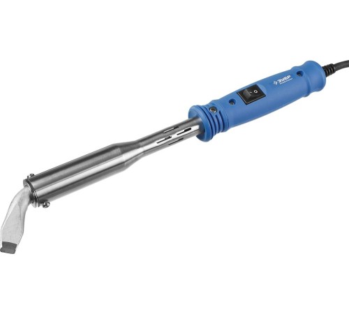 ЗУБР Паяльник "ПРОФЕССИОНАЛ", с выключателем, пластмассовой рукояткой и долговечным жалом, 200Вт, клин [55301-200]