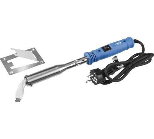 ЗУБР Паяльник "ПРОФЕССИОНАЛ", с выключателем, пластмассовой рукояткой и долговечным жалом, 200Вт, клин [55301-200]