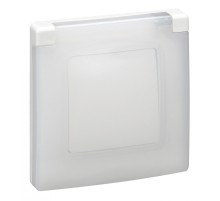 ETIKA Рамка с защитной крышкой IP44, белый Legrand 672550