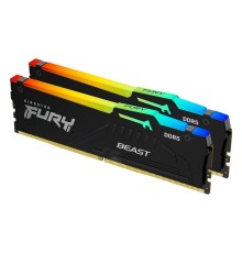 Оперативная память Kingston DDR5 FURY Beast Black DDR5 32Gb (kit 2x16Gb), 5200Mhz, [KF552C36BBEAK2-32] CL36, с радиатором