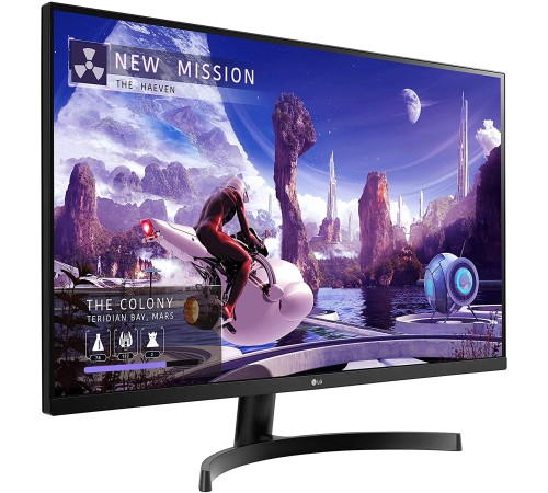 Монитор LG 27" 27QN600-B черный IPS LED 16:9 HDMI матовая HAS 350cd 178гр/178гр 2560x1440 DisplayPort WQHD