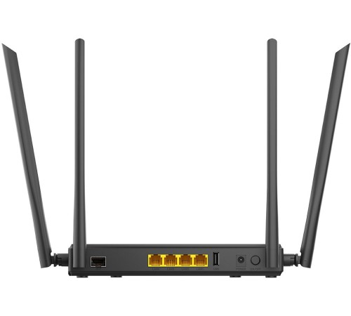 Роутер беспроводной D-Link DIR-825 (DIR-825/GFRU/R3A) AC1200 1000BASE-X SFP/4G ready черный