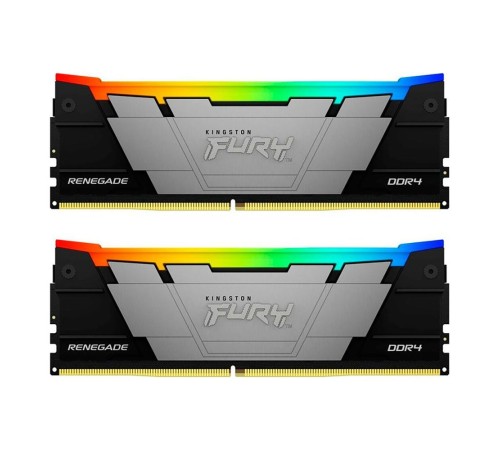 Память оперативная/ Kingston 64GB 3200MHz DDR4 CL16 DIMM (Kit of 2) FURY Renegade RGB