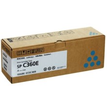 Картридж лазерный Ricoh SP C360E 408189 голубой (1500стр.) для Ricoh SP C360DNw/C360SNw/C360SFNw/C361SFNw