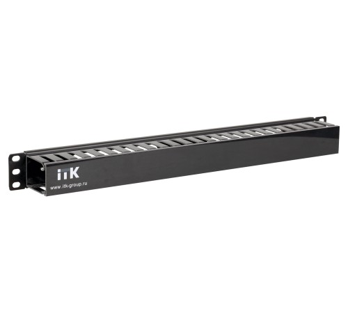 Кабельный органайзер ITK CO05-1PC 1U шир.:19" глуб.:60мм Кабельный органайзер ITK CO05-1PC 1U шир.:19" глуб.:60мм