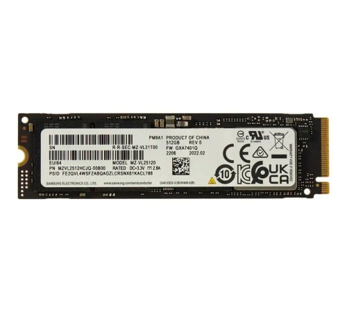 Твердотельный накопитель Samsung MZVL2512HCJQ-00B00 Твердотельный накопитель Samsung MZVL2512HCJQ-00B00