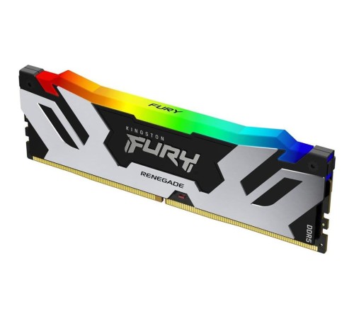 Модуль памяти Kingston 24GB DDR5 7200 FURY Renegade Silver/Black RGB XMP Non-ECC Unbuffered DIMM (Single Module) 1RX8 38-44-44 1.45V 288-pin 24Gbit