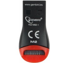 Картридер внешний USB2.0 Gembird для считывания MicroSD карт, блистер (053112)