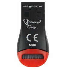 Картридер внешний USB2.0 Gembird для считывания MicroSD карт, блистер (053112)