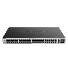 D-Link DGS-3130-54PS/B2A PROJ Управляемый L3 стекируемый коммутатор с 48 портами 10/100/1000Base-T, 2 портами 10GBase-T и 4 портами 10GBase-X SFP+ (48 портов PoE 802.3af/at, PoE-бюджет 370 Вт)