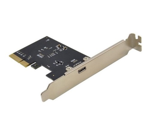 ORIENT AM-U3242PE-C, Контроллер PCI-Ex4 v3.0, USB 3.2 Gen2x2 (SuperSpeed USB 20Gbps), скорость до 20Гбит/с, 1-port Type-C, ASM3242 chipset, Self powered, в комплекте LP планка крепления (31333)