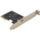 ORIENT AM-U3242PE-C, Контроллер PCI-Ex4 v3.0, USB 3.2 Gen2x2 (SuperSpeed USB 20Gbps), скорость до 20Гбит/с, 1-port Type-C, ASM3242 chipset, Self powered, в комплекте LP планка крепления (31333)