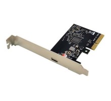 ORIENT AM-U3242PE-C, Контроллер PCI-Ex4 v3.0, USB 3.2 Gen2x2 (SuperSpeed USB 20Gbps), скорость до 20Гбит/с, 1-port Type-C, ASM3242 chipset, Self powered, в комплекте LP планка крепления (31333)