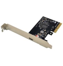 ORIENT AM-U3242PE-C, Контроллер PCI-Ex4 v3.0, USB 3.2 Gen2x2 (SuperSpeed USB 20Gbps), скорость до 20Гбит/с, 1-port Type-C, ASM3242 chipset, Self powered, в комплекте LP планка крепления (31333)