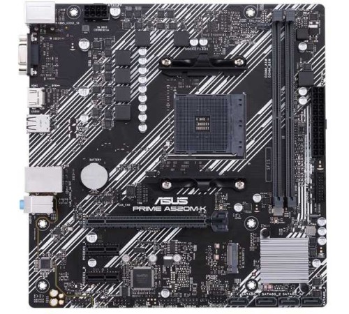 Материнская плата Asus PRIME A520M-K Soc-AM4 AMD A520 2xDDR4 mATX AC`97 8ch(7.1) GbLAN RAID+VGA+HDMI