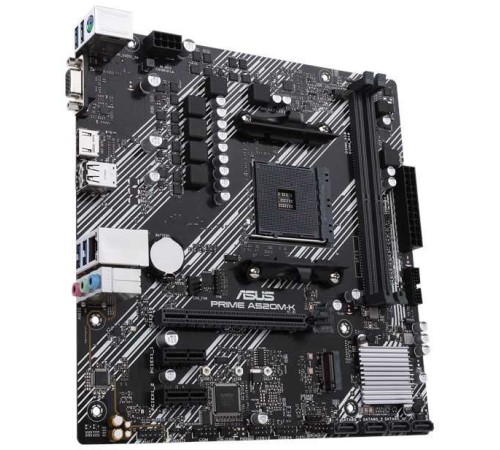 Материнская плата Asus PRIME A520M-K Soc-AM4 AMD A520 2xDDR4 mATX AC`97 8ch(7.1) GbLAN RAID+VGA+HDMI