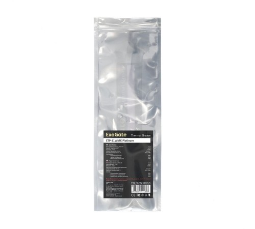 Exegate EX282341RUS Термопаста ETP-11WMK Platinum, шприц с лопаткой, 2г