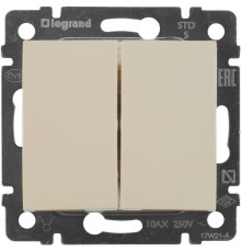 Выключатель Legrand Valena скрыт. 2кл. IP20 слоновая кость (774305)