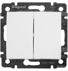 Выключатель Legrand Valena скрыт. 2кл. IP20 белый (774405)