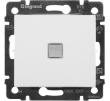 Выключатель Legrand Valena скрыт. 1кл. с подсветкой IP20 белый (774410)