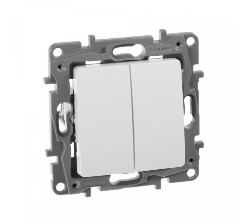 Выключатель Legrand Etika скрыт. 2кл. IP20 белый (672202)