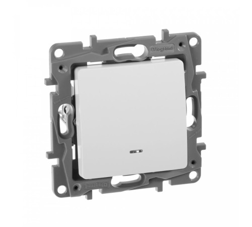 Выключатель Legrand Etika скрыт. 1кл. с подсветкой IP20 белый (672203)