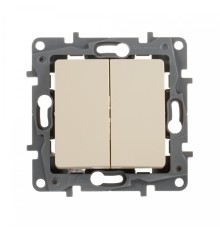 Выключатель Legrand Etika скрыт. 2кл. IP20 слоновая кость (672302)