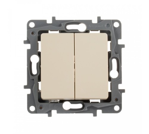 Выключатель Legrand Etika скрыт. 2кл. IP20 слоновая кость (672302)