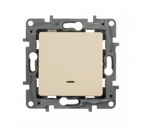 Выключатель Legrand Etika скрыт. 1кл. с подсветкой IP20 слоновая кость (672303)