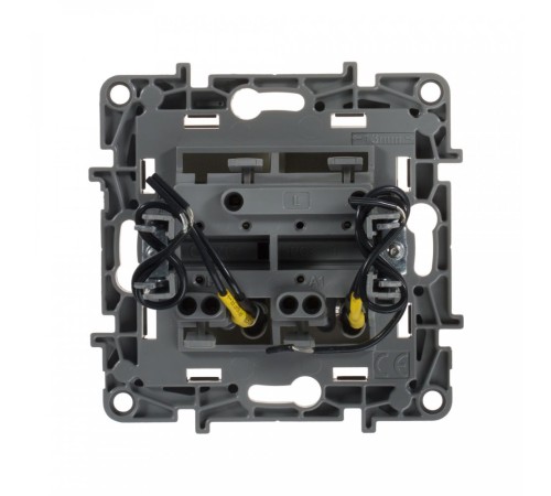 Выключатель Legrand Etika скрыт. 2кл. с подсветкой IP20 слоновая кость (672304)