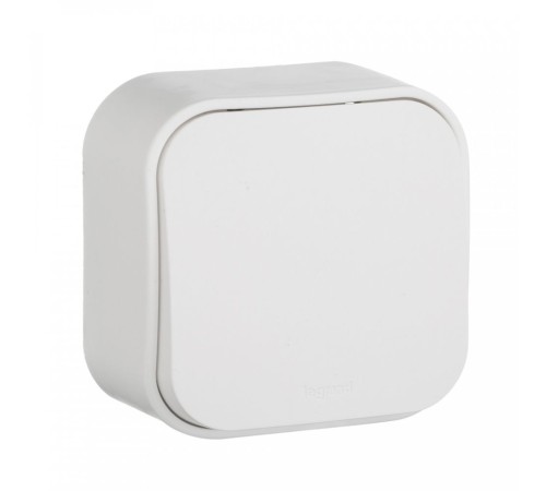 Выключатель Legrand Quteo откр. 1кл. IP20 белый (782200)