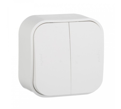 Выключатель Legrand Quteo откр. 2кл. IP20 белый (782202)