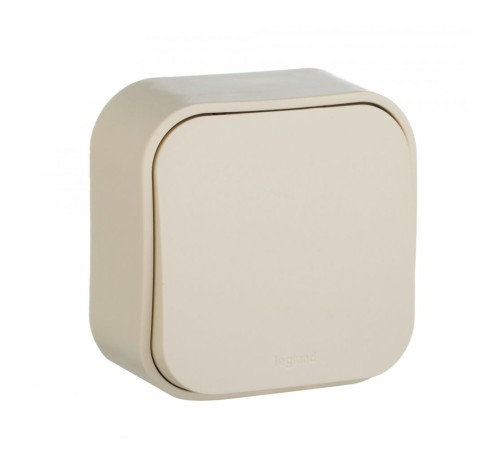 Выключатель Legrand Quteo откр. 1кл. IP20 слоновая кость (782230)