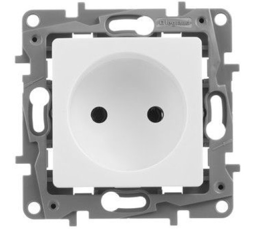 Розетка силов. Legrand Etika 672220 скрыт. IP21 белый