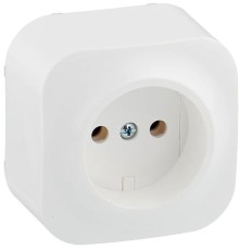 Розетка силовая Legrand Quteo (782210) откр. IP21 белый