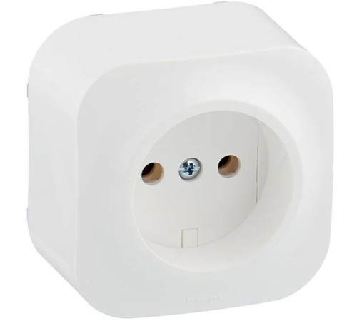 Розетка силовая Legrand Quteo (782210) откр. IP21 белый