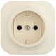Розетка силовая Legrand Quteo (782240) откр. IP20 слоновая кость