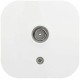 Розетка телевизионная Legrand Quteo (782215) откр. белый