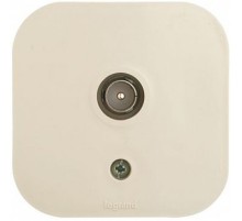 Розетка телевизионная Legrand Quteo (782245) откр. слоновая кость