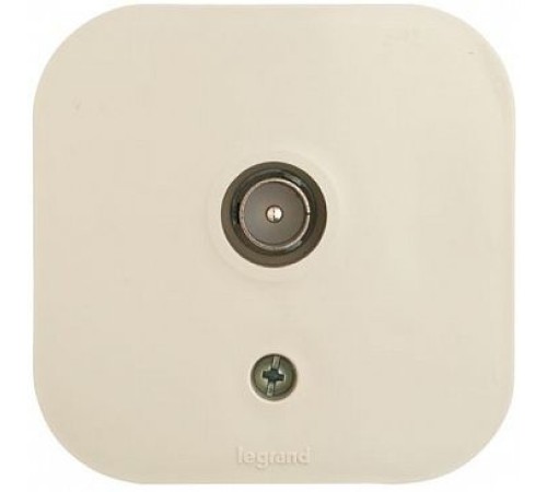 Розетка телевизионная Legrand Quteo (782245) откр. слоновая кость