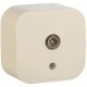 Розетка телевизионная Legrand Quteo (782245) откр. слоновая кость