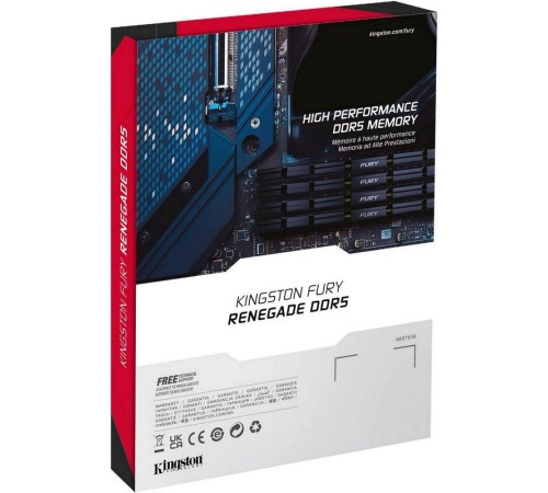 Оперативная память Kingston Fury Renegade XMP KF580C38RSK2-32 DDR5 -  2x 16ГБ 8000МГц, DIMM,  Ret