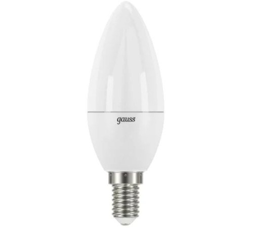 Лампа светодиодная Gauss Elementary 10Вт цок.:E14 свеча 220B 4100K св.свеч.бел.ней. C37 (упак.:10шт) (33120) Лампа светодиодная Gauss Elementary 10Вт цок.:E14 свеча 220B 4100K св.свеч.бел.ней. C37 (упак.:10шт) (33120)