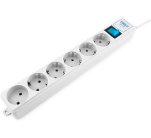 Сетевой фильтр Powercube SPL(5+1)-16B-P-3М-WHITE 3м (6 розеток) белый (коробка)