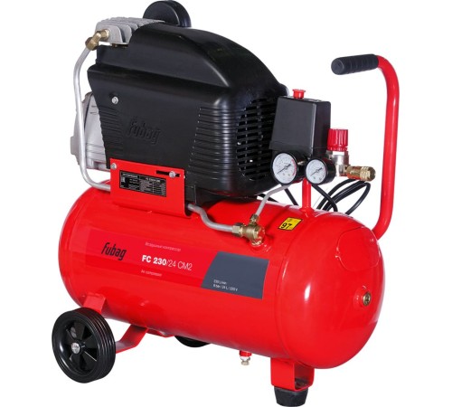 Компрессор поршневой Fubag FС 230/24 CM2 масляный 230л/мин 24л 1500Вт красный/черный