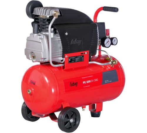 Компрессор поршневой Fubag FС 230/24 CM2 масляный 230л/мин 24л 1500Вт красный/черный