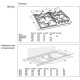 Газовая варочная поверхность Gorenje GW6D42CLB черный