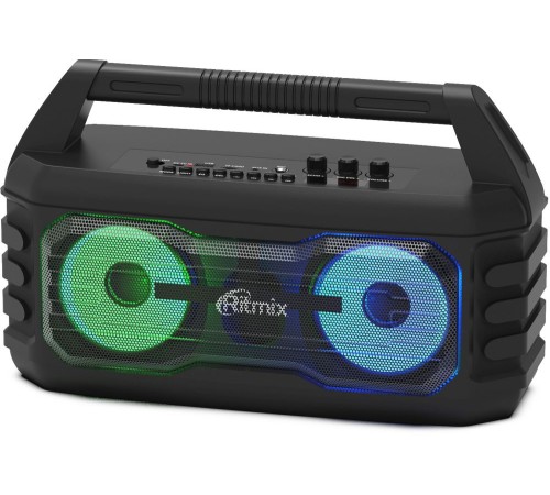 Колонка порт. Ritmix SP-610B черный 20W 2.0 BT/3.5Jack/USB 10м 2000mAh (80000679)